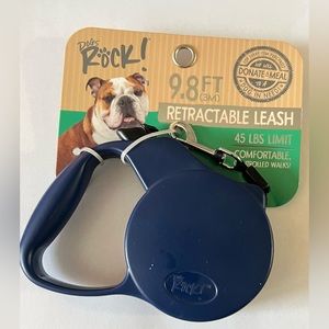 DOGS ROCK! DOG LEASH 9.8 Foot Retractable For Walks Weight Limit 45 lbs